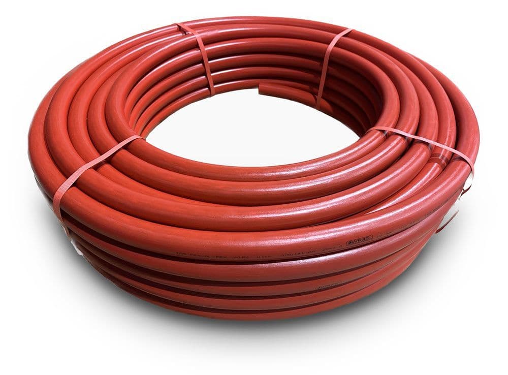 pre insulated pipe coil red